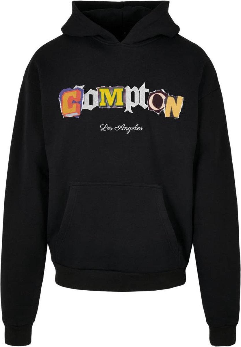 Mister Tee Compton L.A. Heavy Oversize Hoodie/trui S Zwart