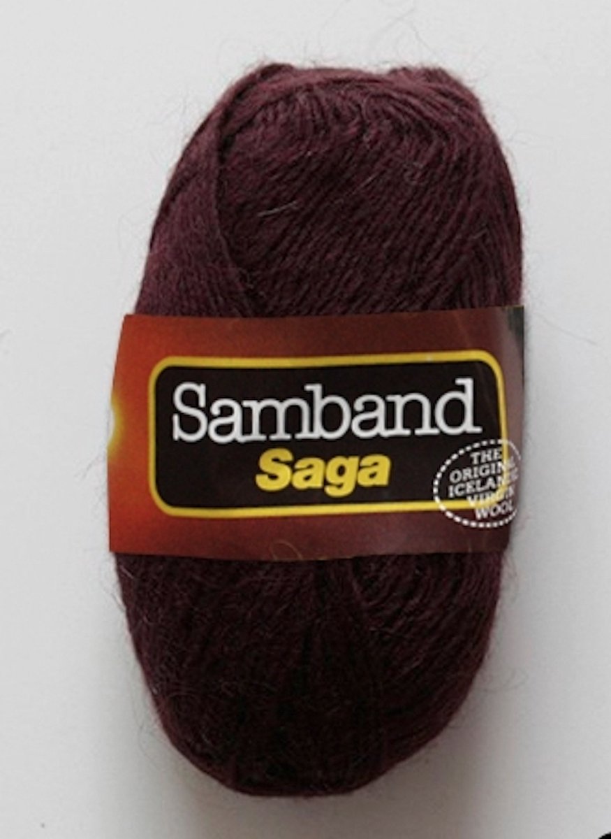 Ijslandse lopiwol - Samband Saga - dark brown / dökk brúnt