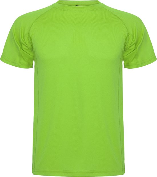 T-shirt de sport unisexe enfant vert anis manches courtes marque MonteCarlo Roly 16 ans 164-176