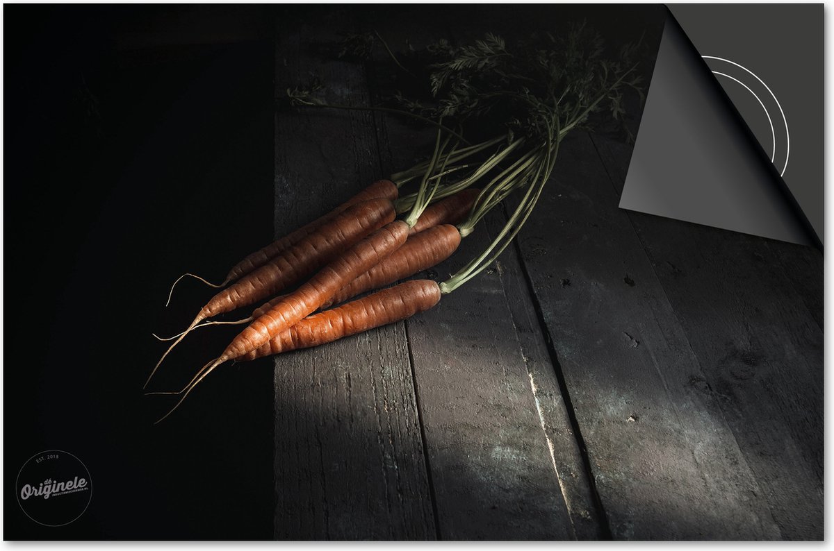 Inductie beschermer 60x60 - afdekplaat inductie mat - Dietrix Kookplaat beschermer - Exclusief - Groente en Fruit - Waspeen