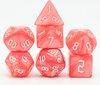 Afbeelding van het spelletje Macaron Colors Dice Roze | Dobbelstenen set voor D&D | 7 dobbelstenen set | RPG dice set