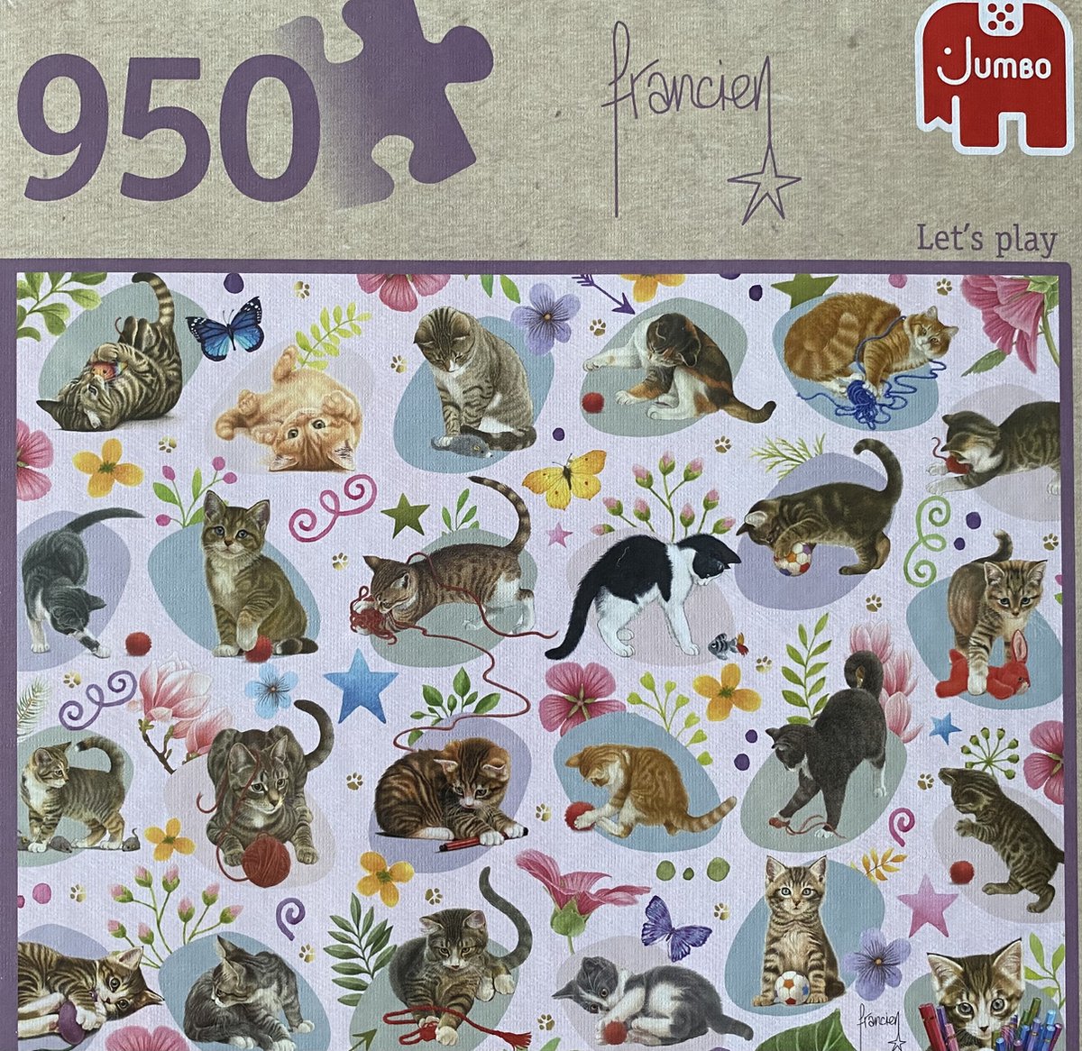Jumbo katten Letz's play Francien puzzel 950 stukjes