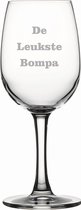 Witte wijnglas gegraveerd - 26cl - De Leukste Bompa