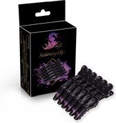 Savage Hairline - Hair Clips Styling Sectioning - Wide Teeth & Double Hinged design - Alligator Hair Clips - Professional Salon Quality - 6 pieces