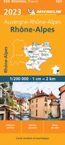 Regionale kaarten Michelin - Michelin Wegenkaart 523 Rhône-Alpes 2023