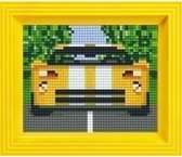 Pixel hobby geschenkverpakking - Gele raceauto