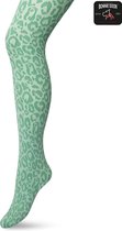 Bonnie Doon Dames Panterprint Panty 100 Denier Groen maat L/XL - Chique Panty - Leopard Dessin - Brede Boord - Comfort - Panter Print - Jaguar - Dieren Print - Jaguar Tights - Feestelijk - Malachite Green - BP211904.277