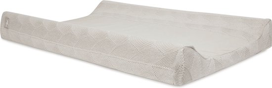 Product: Jollein - Aankleedkussenhoes 50x70cm - Zachte Hoes Baby Aankleedkussen - Shell Knit - Nougat - GOTS, van het merk Jollein