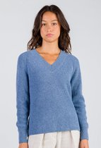 Loop.a Life | SOFT V-NECK SWEATER WOMEN | Misty Blue