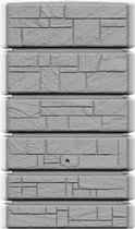 Regenton Stone Tower 500 liter – Grijs | Steen effect Muur regenton
