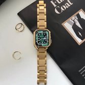Convient pour bracelet Apple Watch 38 / 40 / 41 mm - Série 1 2 3 4 5 6 7 8 SE - Bracelet de montre Smartwatch iWatch - 38 mm 40 mm 41 mm - Fungus - Métal en acier inoxydable - Or - Luxe