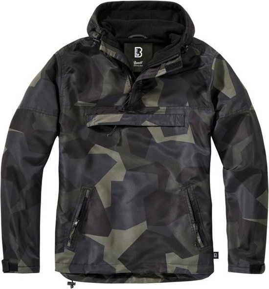 Brandit - Fleece Pull Over M90 darkcamo Windbreaker jacket - M - Multicolours