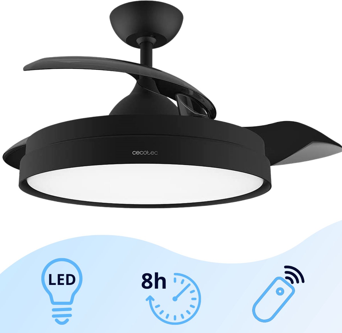 EnergySilence Aero 4200 Black&WhiteWood Ventilateur de plafond Cecotec