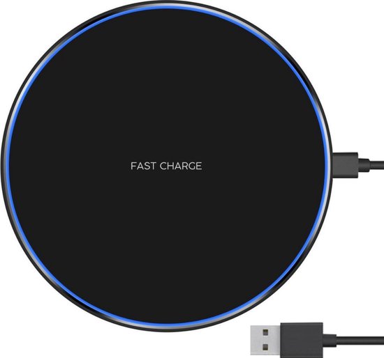 catalogus Uitgebreid Bezwaar BAIK Wireless Fast Charger met LED - Draadloze oplader 10 watt - Qi lader  Pad -... | bol.com