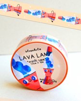 Bloemkolie Lava Lamp Washi Tape / Cute Kawaii Stationery / Papier tape