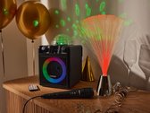 Lenco Karaokeset - Vermogen: 8 W RMS - Bluetooth® verbinding: 5.2 - Kenmerk: met discobal - Echt discogeluid dankzij krachtige speakers - LED-lichteffecten in de luidspreker - Met Aux-aansluiting