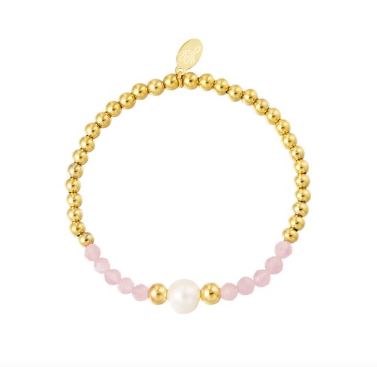 Bracelet - Perle - Opale - Rose