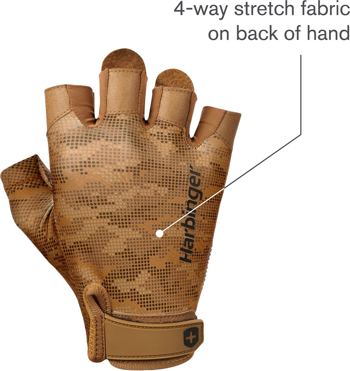 Harbinger Pro Gloves - Fitness Handschoenen Heren & Dames - Licht & Flexibel - M - Unisex - Camo - Gym & Crossfit Training - Krachttraining