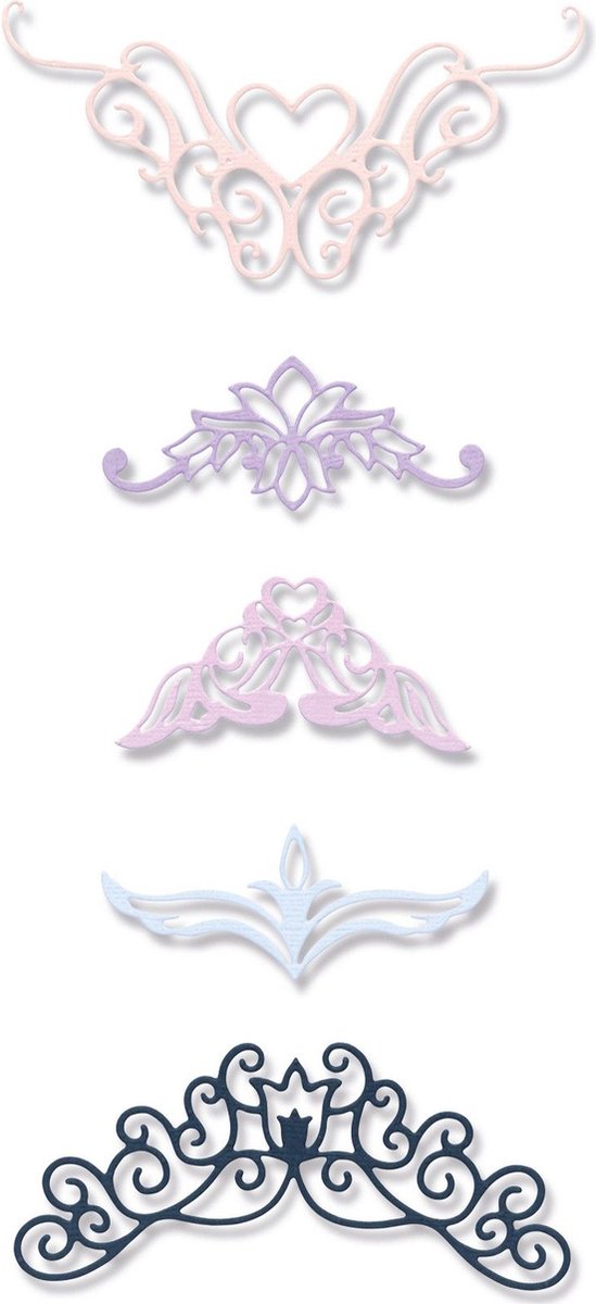 Sizzix Thinlits Die Set Fanciful Corners 5stuks