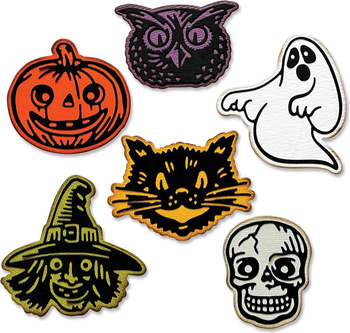 Sizzix Thinlits Die Set Retro Halloween