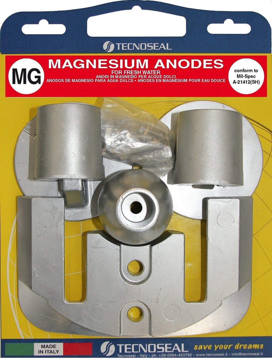 Tecnoseal Mercruiser Magnesium anode pack / anodekit Bravo III (2004)