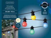 Feestverlichting lichtsnoer - Bolvorm - Twinkel effect - 950cm - 20 LEDS - Multi