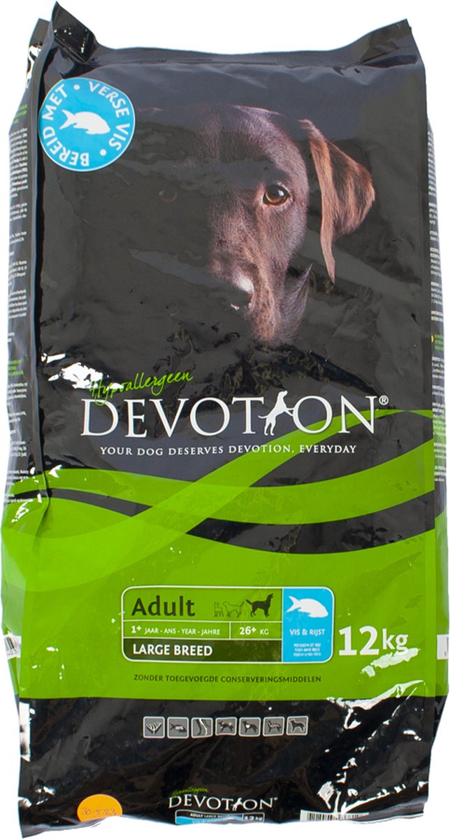 Devotion Adult Vis en Rijst - 12kg - Hondenvoer | bol.com