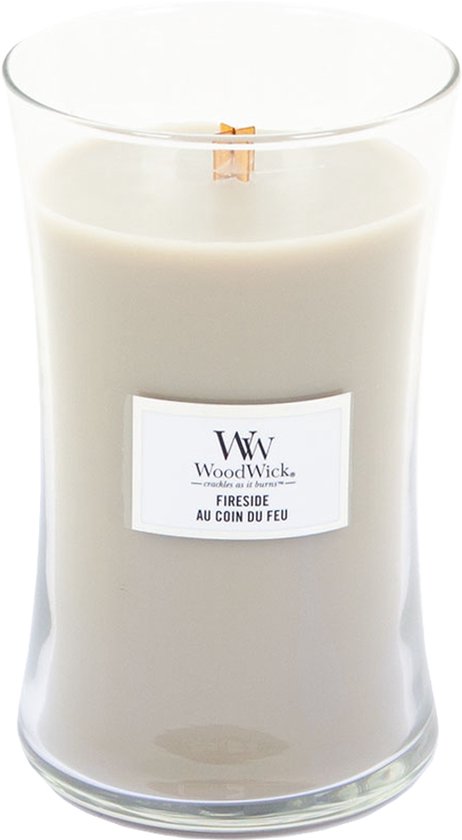 WoodWick Hourglass Large Geurkaars - Fireside - Woodwick