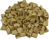 100 Bouwstenen 2x2 dakpan 45 graden | Tan | Compatibel met Lego Classic | Keuze uit vele kleuren | SmallBricks