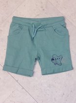 Blue Seven-Mini boys knitted shorts-Glacier orig-Green