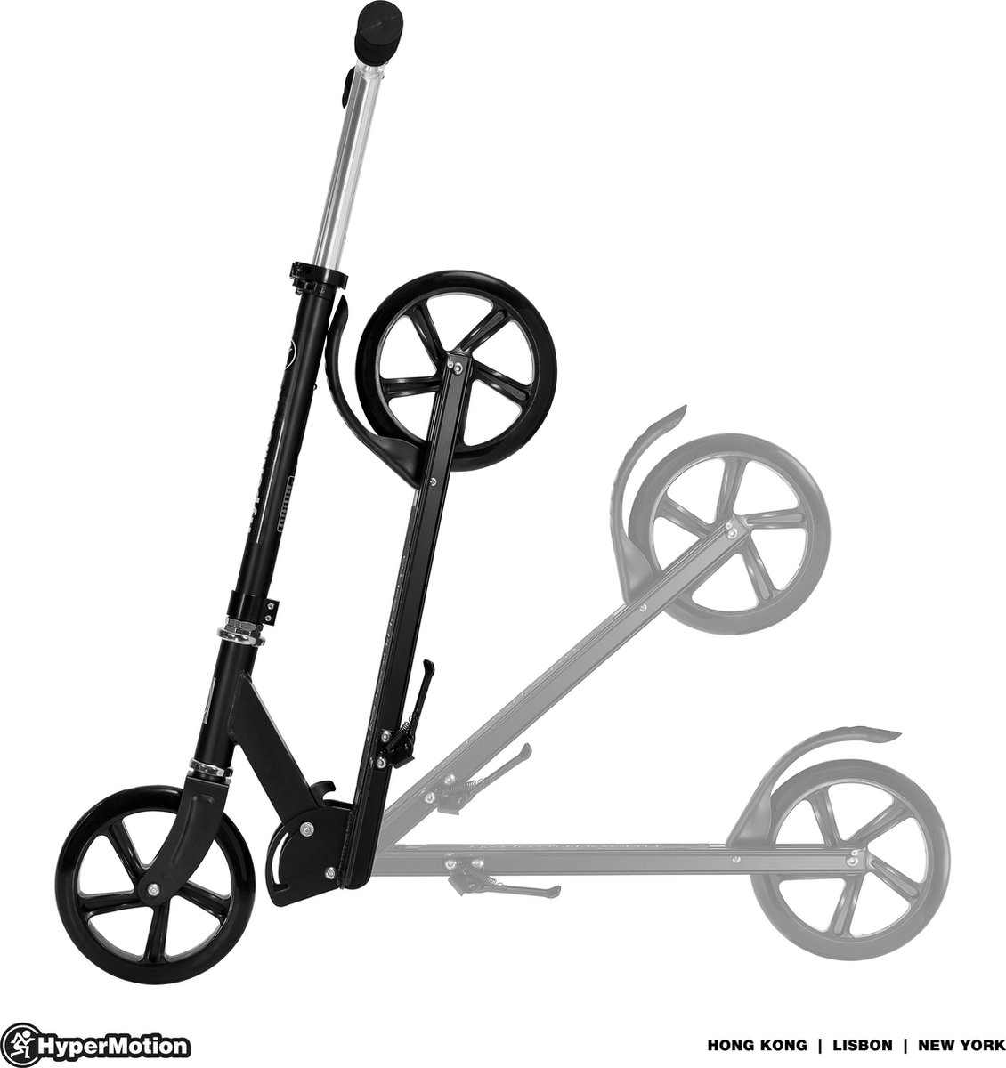 HyperMotion ROCKSTER Step voor volwassenen en tieners - Opvouwbaar - Verstelbare stuurhoogte 78-98 cm - Stuntstep, Stadsscooter voor vrouw, man, meisje en jongen thumbnail 5