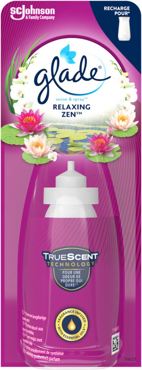 Goedkoopste Glade Sense & Spray Relaxing Zen navulling 1 x 18ML