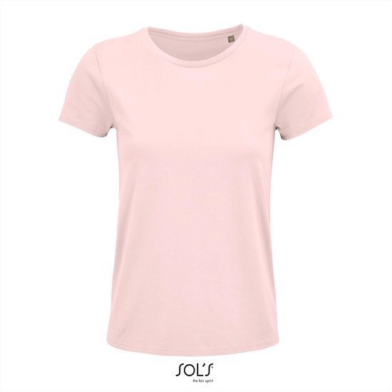 SOL'S - Crusader T-shirt dames - Lichtroze - 100% Biologisch katoen - S