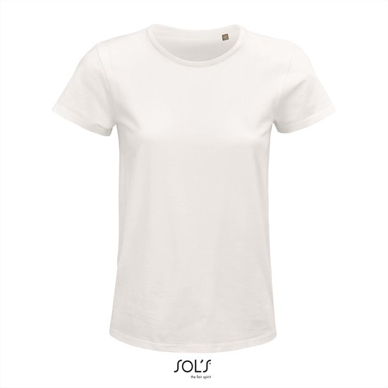 SOL'S - Crusader T-shirt dames - Wit - 100% Biologisch katoen - L