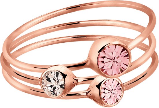 Bagues pour femmes Elli Motif de fiançailles pour femmes Elegant avec des cristaux en Argent sterling 925