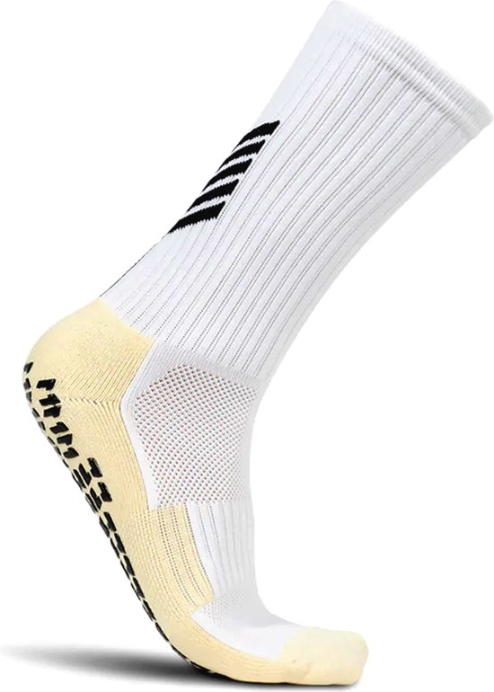 UPSOCKS® Gripsokken - Stevige en Comfortabele Sokken - zwart & wit - Ideaal voor verschillende sporten zoals Voetbal - Hardlopen - Tennis - Basketbal - Fitness - Wielrennen