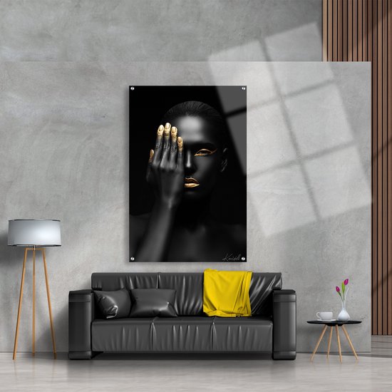 Luxe Plexiglas Schilderij Hide | 90x60 | Woonkamer | Slaapkamer | Kantoor | Muziek | Design | Art | Modern | ** 5MM DIK**
