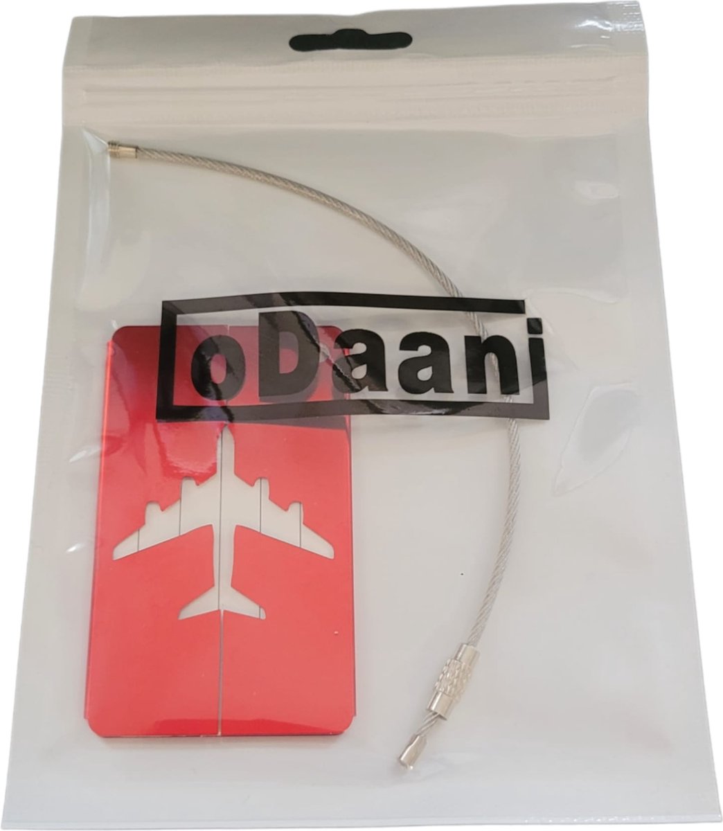 Luggage Tag with Address Tag, 1 Pack, Silver Aluminium