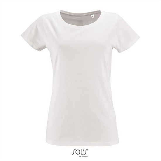 SOL'S - Milo T-Shirt dames - Wit - 100% Biologisch Katoen - M