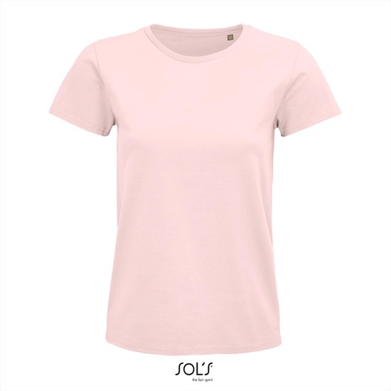 SOL'S - Pioneer T-Shirt dames - Lichtroze - 100% Biologisch Katoen - L