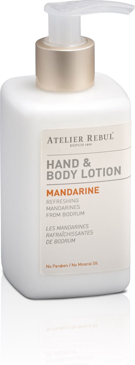 Atelier Rebul Mandarine - Hand & Body Lotion (250ml) - Frisse & Fruitige Geur - Hydraterend - Voor alle Huidtypes