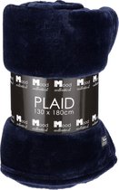 In The Mood Collection Plaid Polaire Famke - L180 x L130 cm - Bleu Foncé
