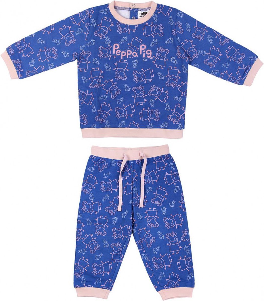 Original Peppa Pig trainingspak newborn kledingset - baby kids - maat 80 cm - 18 maanden - katoen set broekje trui Premium