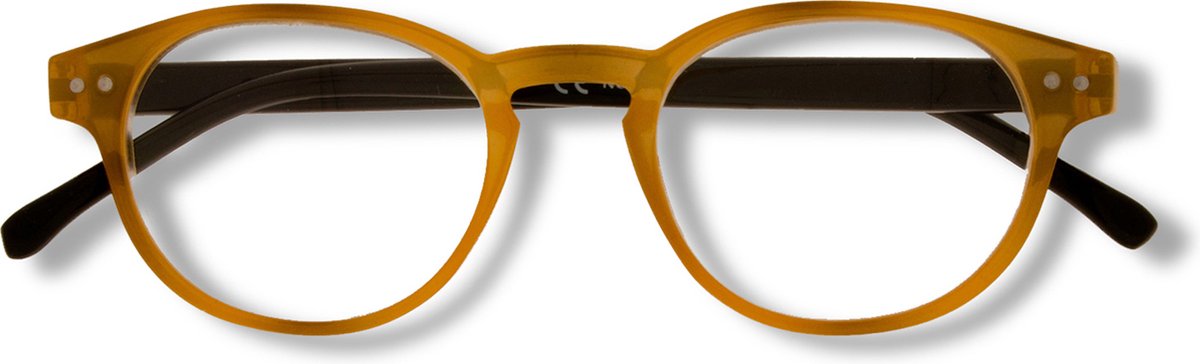 Noci Eyewear NCK003 Boston Leesbril +2.00 - Camel montuur, zwarte poten
