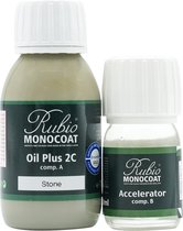 Rubio Monocoat Oil Plus 2C - Ecologische Houtolie in 1 Laag voor Binnenshuis - Stone, 130 ml