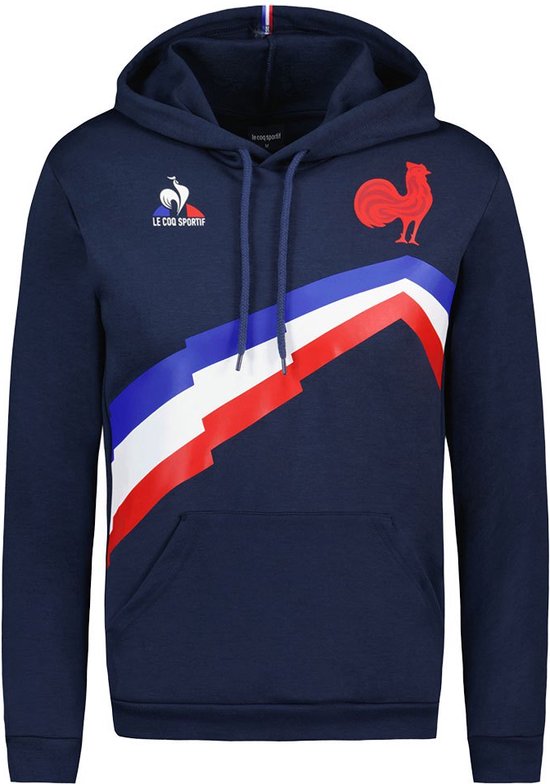 Pantaloni Fanwear Le Coq Sportif Francia Rugby - Blu/Bianco - Unisex Adulto (Taglie 36-41)