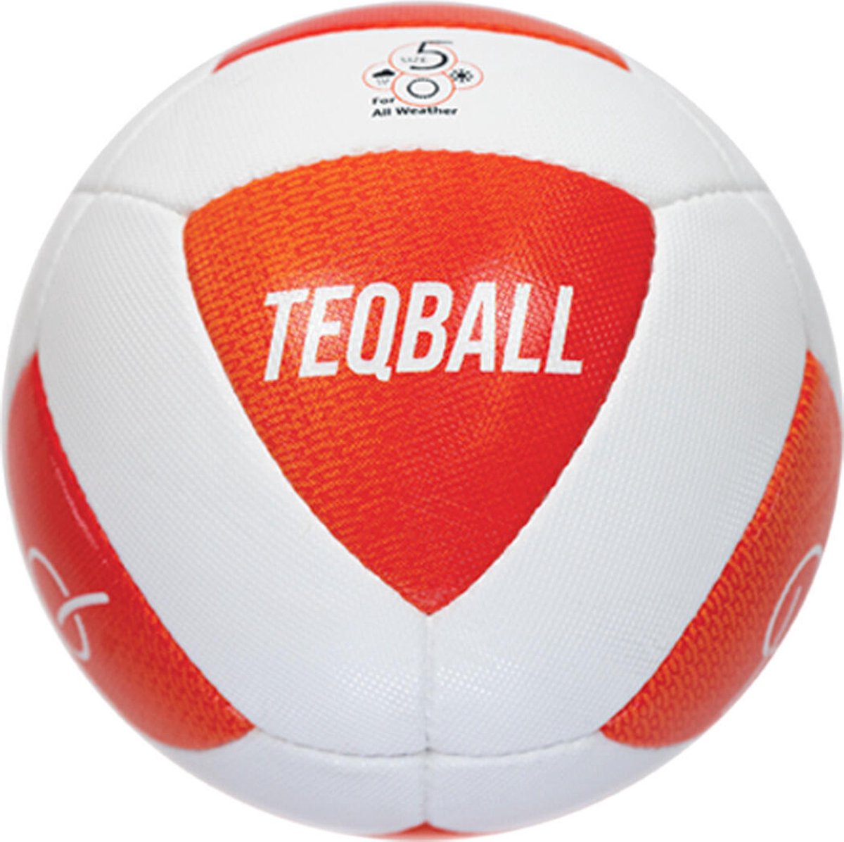 TEQBALL Official Voetbal ,Maat 5, Oranje/Wit