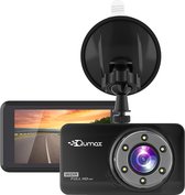 Qumax Dashcam voor auto – Full HD – Parkeerstand met ingebouwde G-sensor – IPS-display - 170° Wijdhoeklens - Nachtvisie