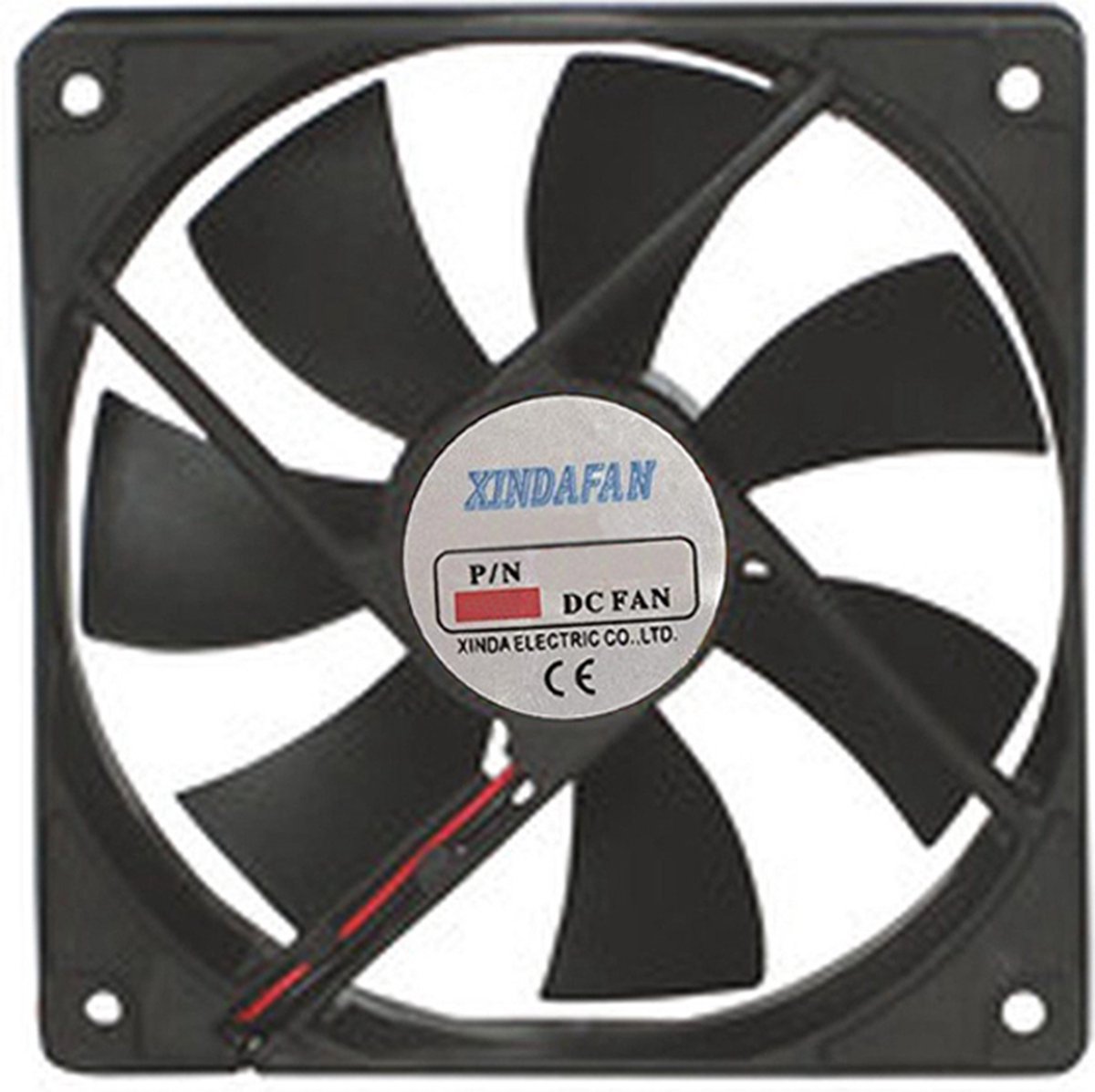 Xindafan Inbouw ventilator 12V 80x80x25mm - Zwart | bol.com