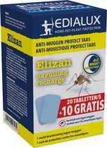 Elizan - Anti-Muggen/Moustiques Protect 20 + 10 stk/pce gratis/gratuit - 30 tabletten voor 30 nachten